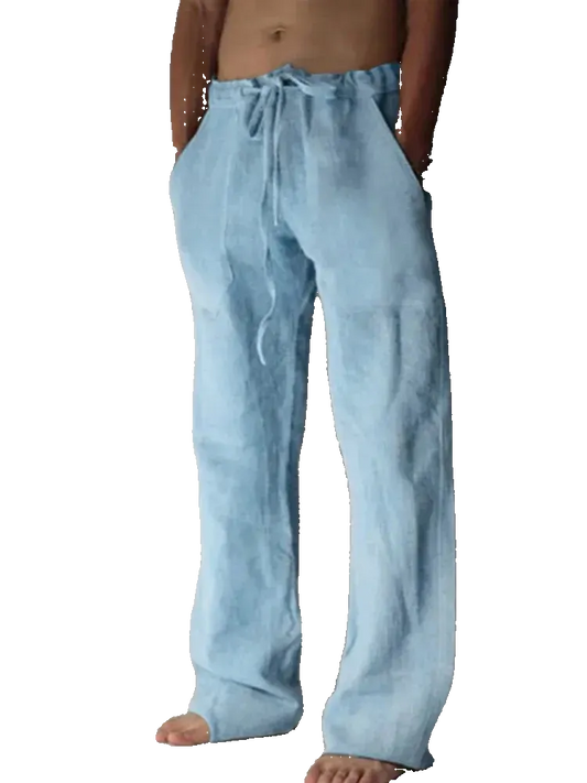 Linen Straight Leg Pants
