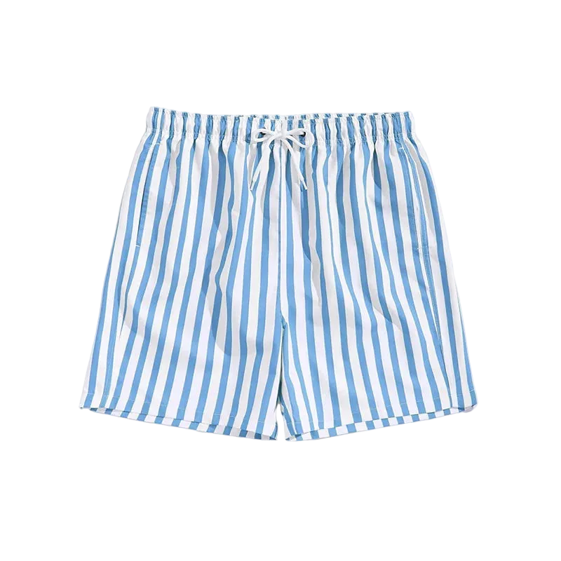 Striped Swim Trunks